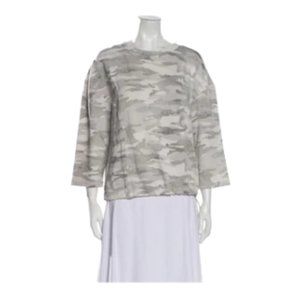 Tops  Rachel Zoe Printed Bateau Neckline Sweatshirt